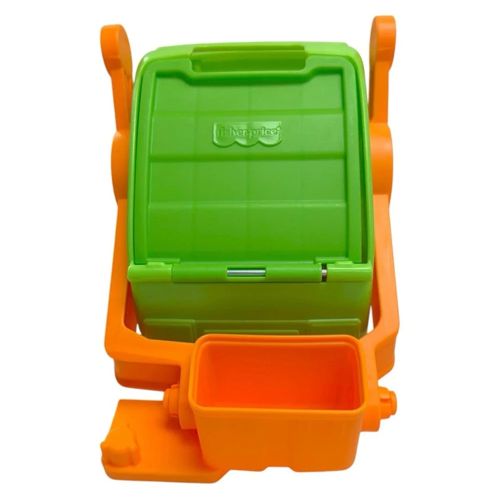Fisher Price Little People Recycling Truck Toy W/ Figure Sound Singing WORKS!‎